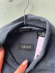IZOD Mens Navy Silk Shirt