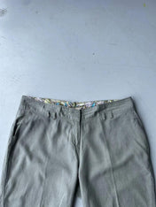 Linen capri shorts