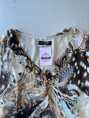 Vintage Y2K 90s cavalli inspired frill cami