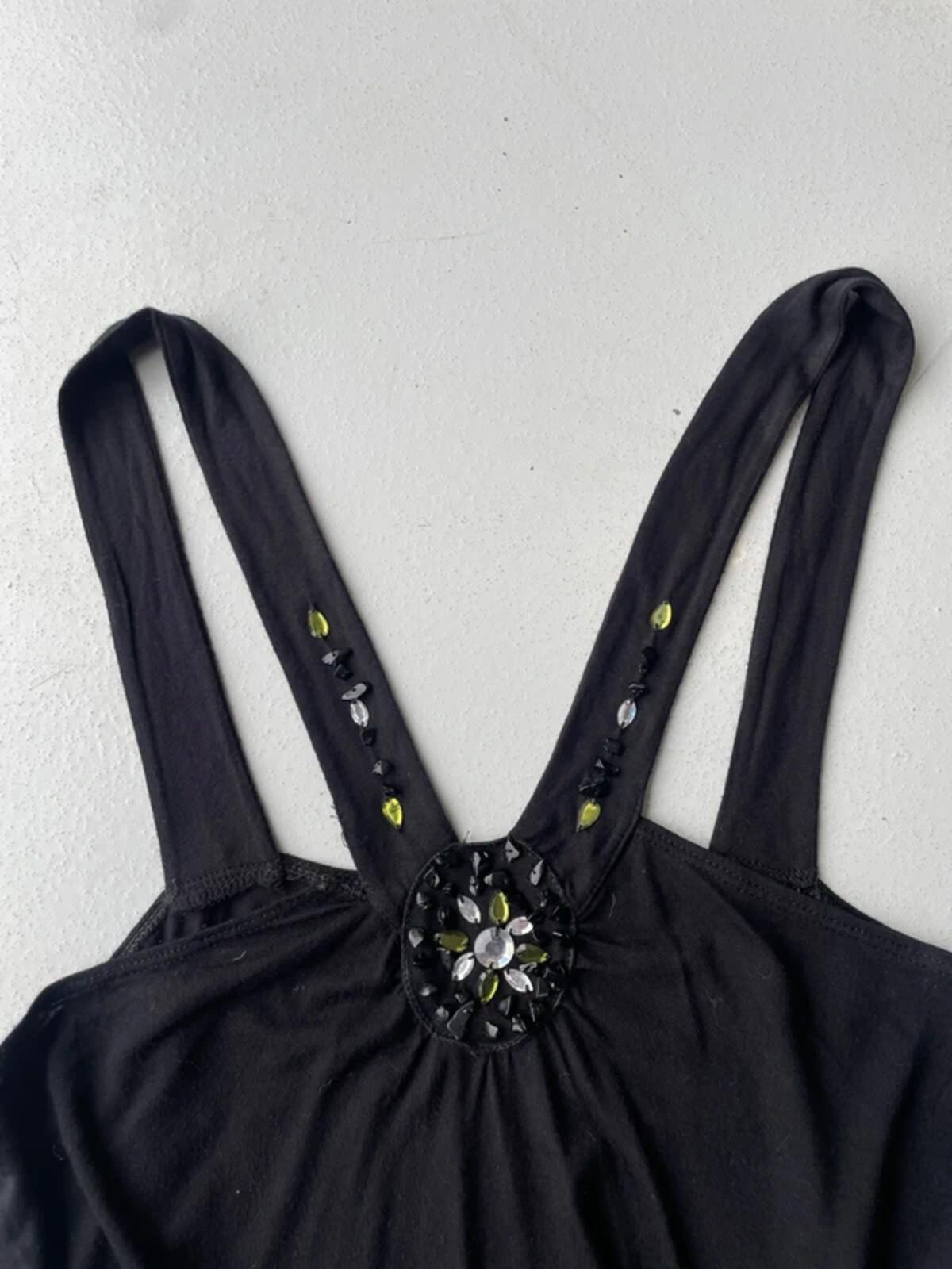 Vintage Y2K black halter neck top