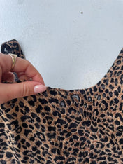 Y2k leopard print cami