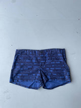 90s gap blue and black geometric print shorts