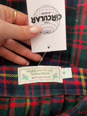 Tartan Wool Midi Skirt