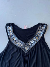 Black beaded cami
