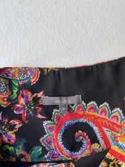 Y2k Peruna Black Paisley Maxi Skirt