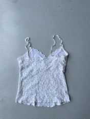 Y2k New Look white lace cami