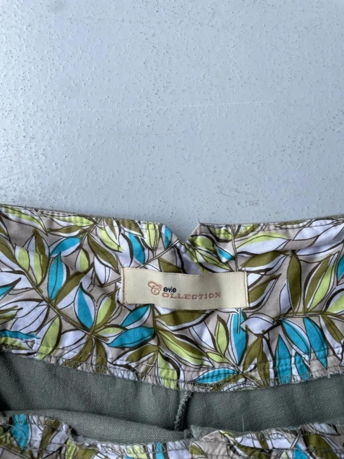 Linen capri shorts