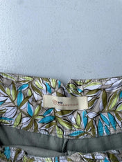 Linen capri shorts