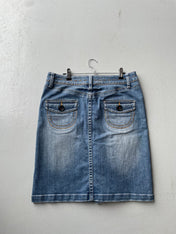 Vintage Y2K Promod Denim Midi Skirt