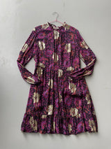 Monsoon Purple Floral Print Dress