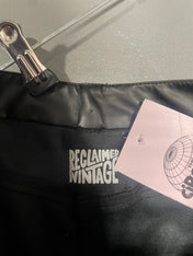 Black Faux Leather Trousers