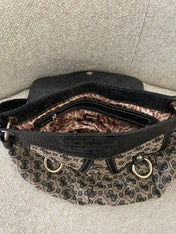 Vintage Guess Monogram Black Buckle Shoulder bag
