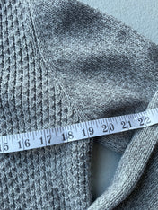 Grey Ribbed Knit Jumper