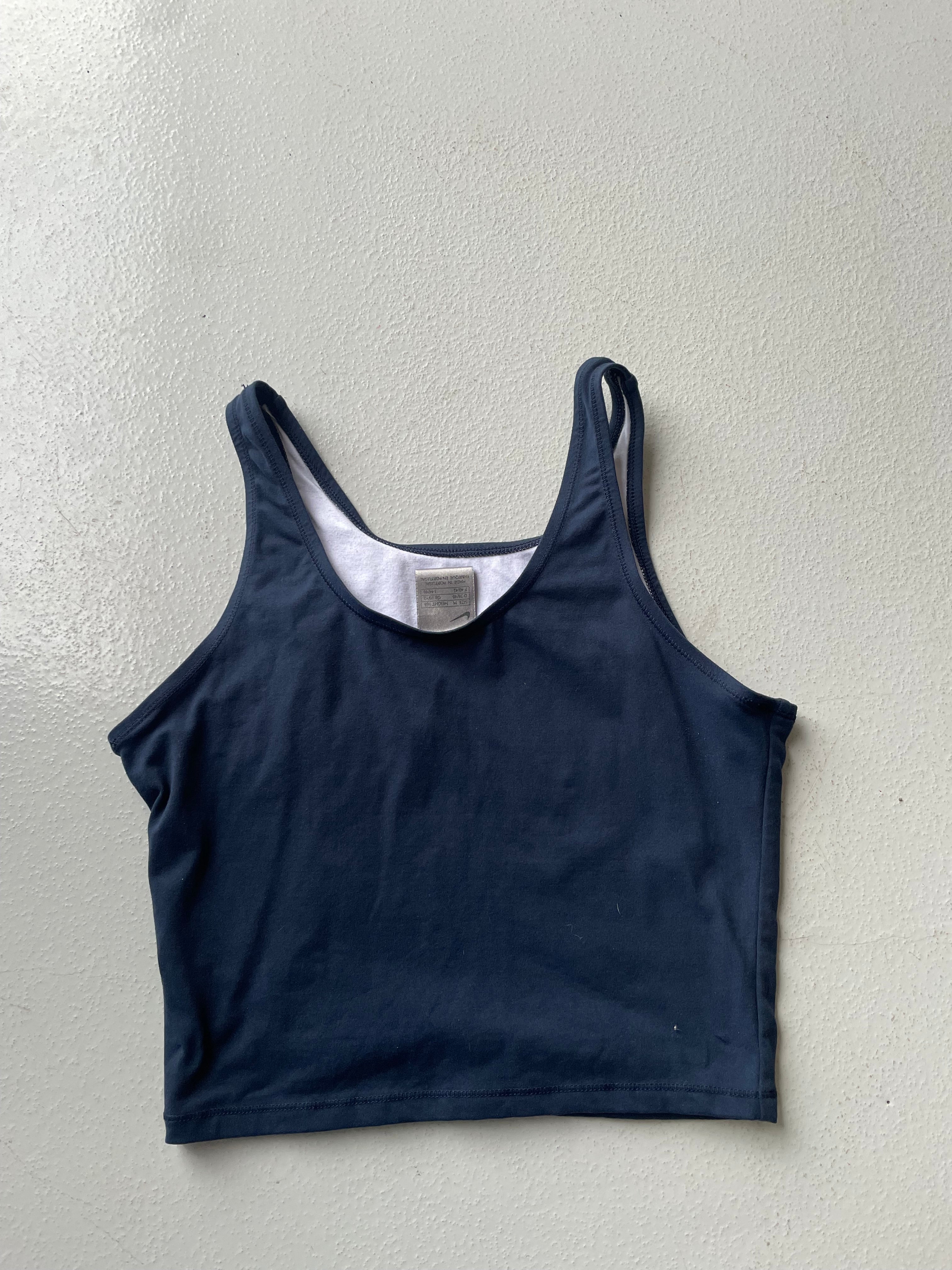 Vintage y2k 90s Nike Navy Tank Top