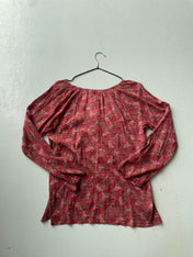 Vintage Y2K monsoon linen blend top