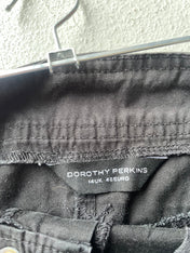 Vintage Y2K Black Dorothy Perkins Cargo Skirt
