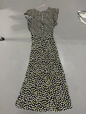 Black Print Maxi Dress