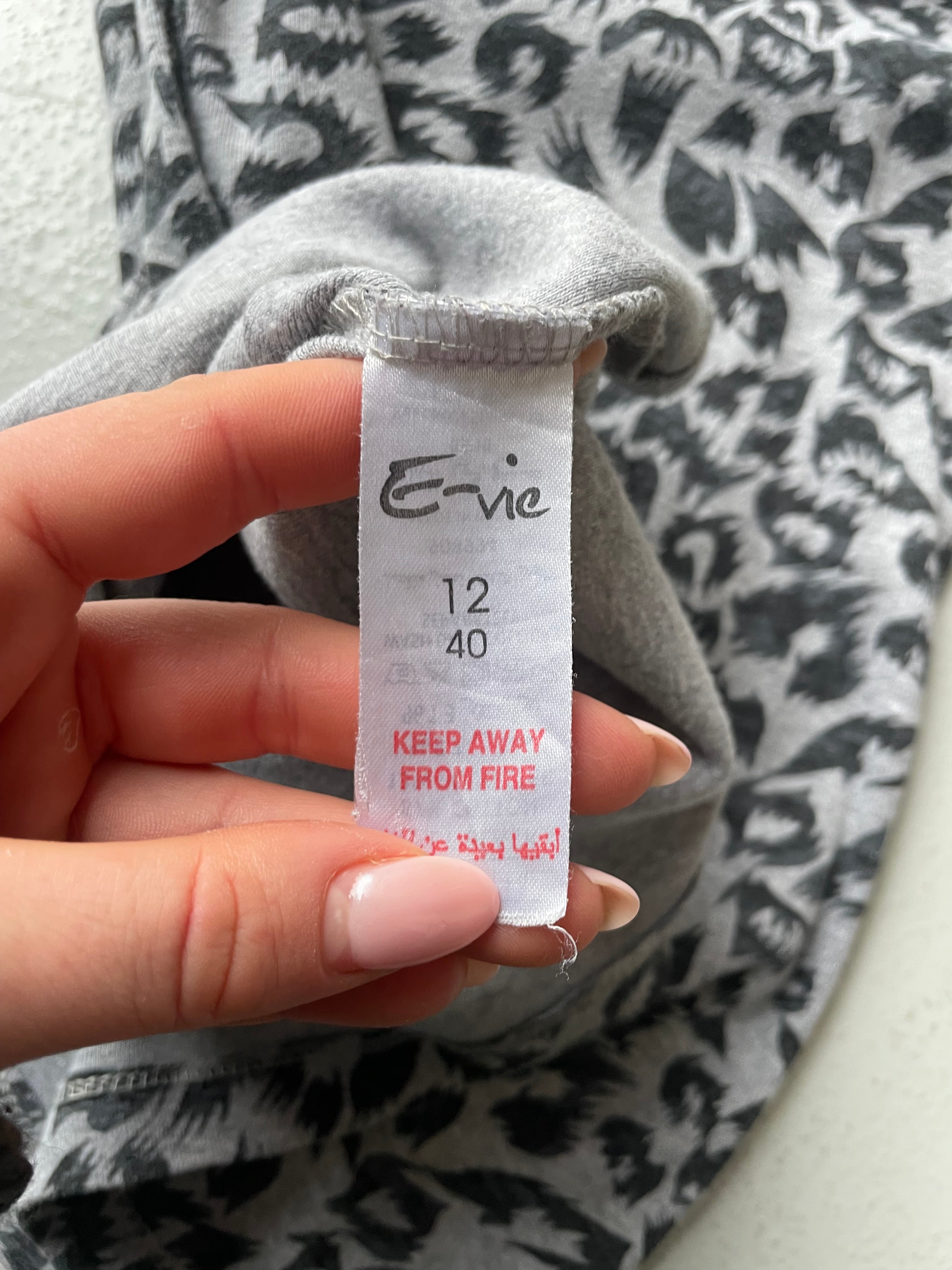 Vintage y2k Grey Animal Print Tank Top