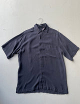 IZOD Mens Navy Silk Shirt