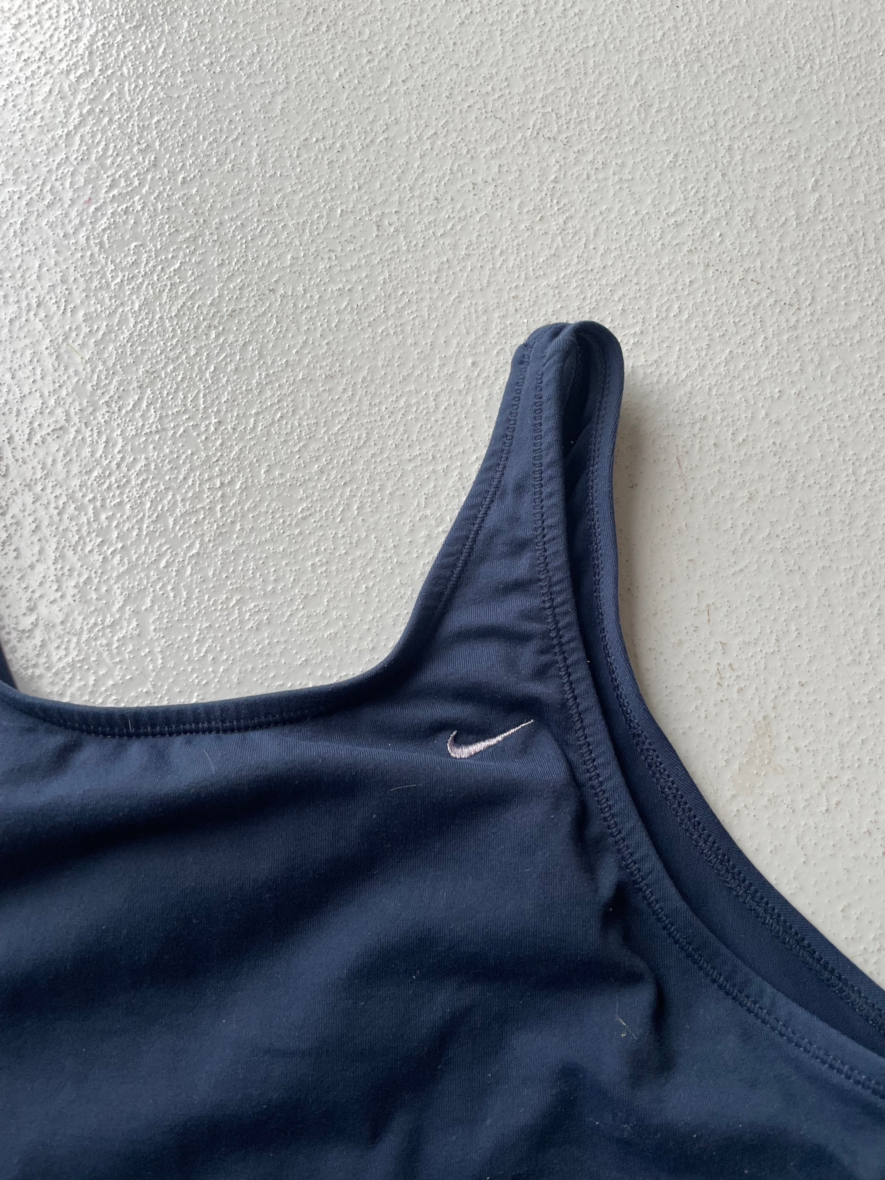 Vintage y2k 90s Nike Navy Tank Top