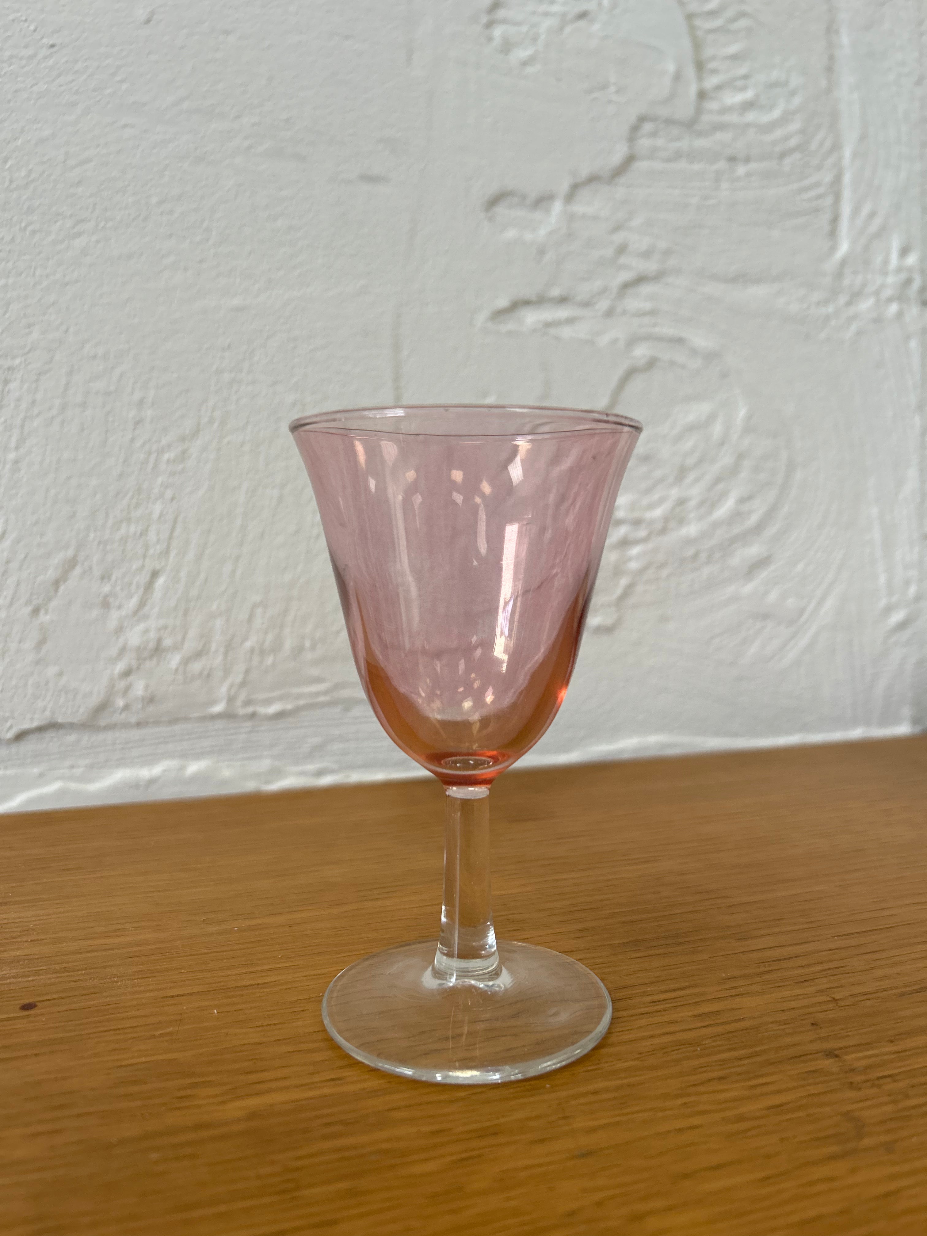 Vintage Multicoloured Iridescent Short Glasses