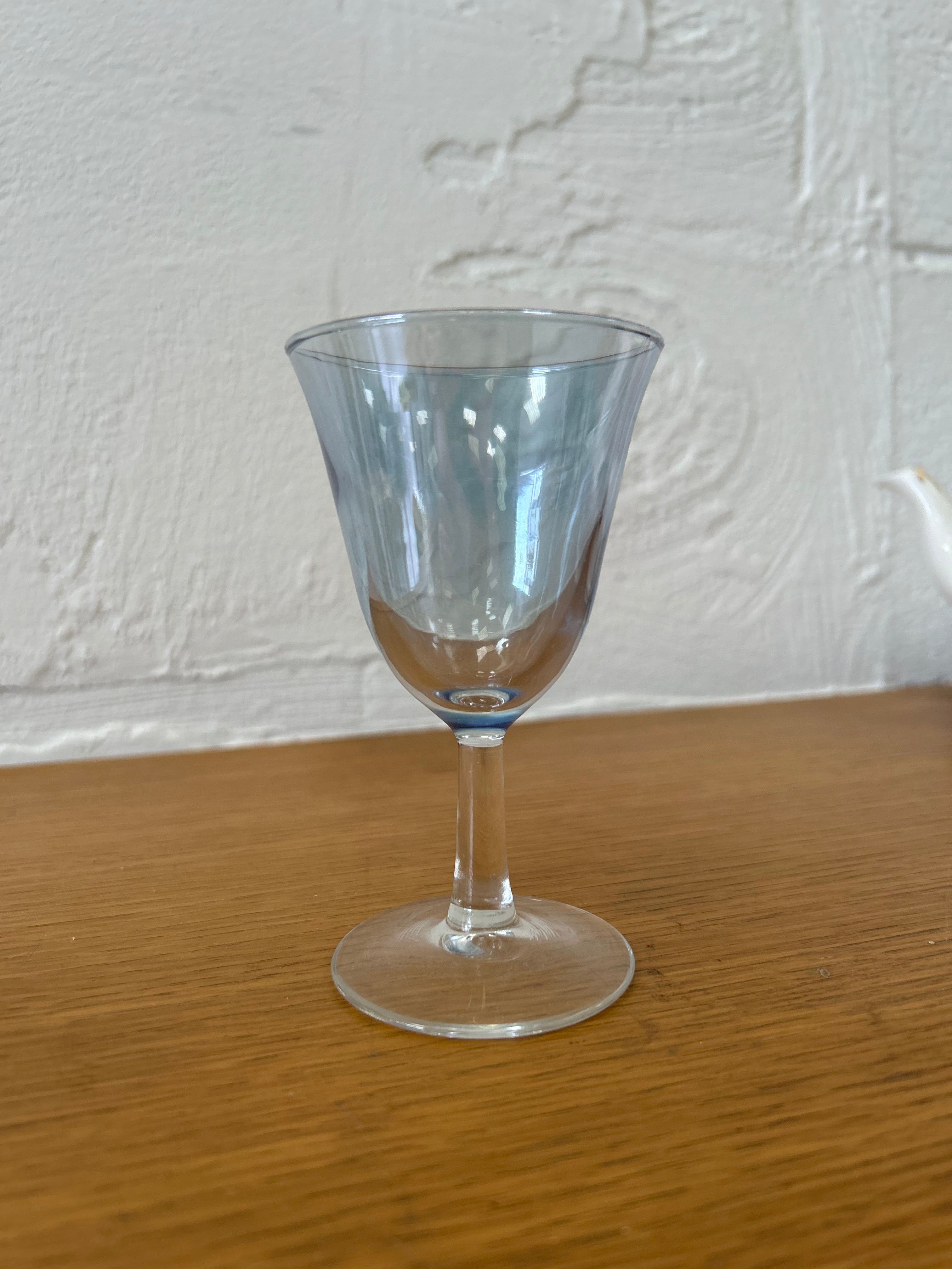 Vintage Multicoloured Iridescent Short Glasses