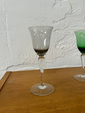 Vintage Multicoloured Iridescent Glasses