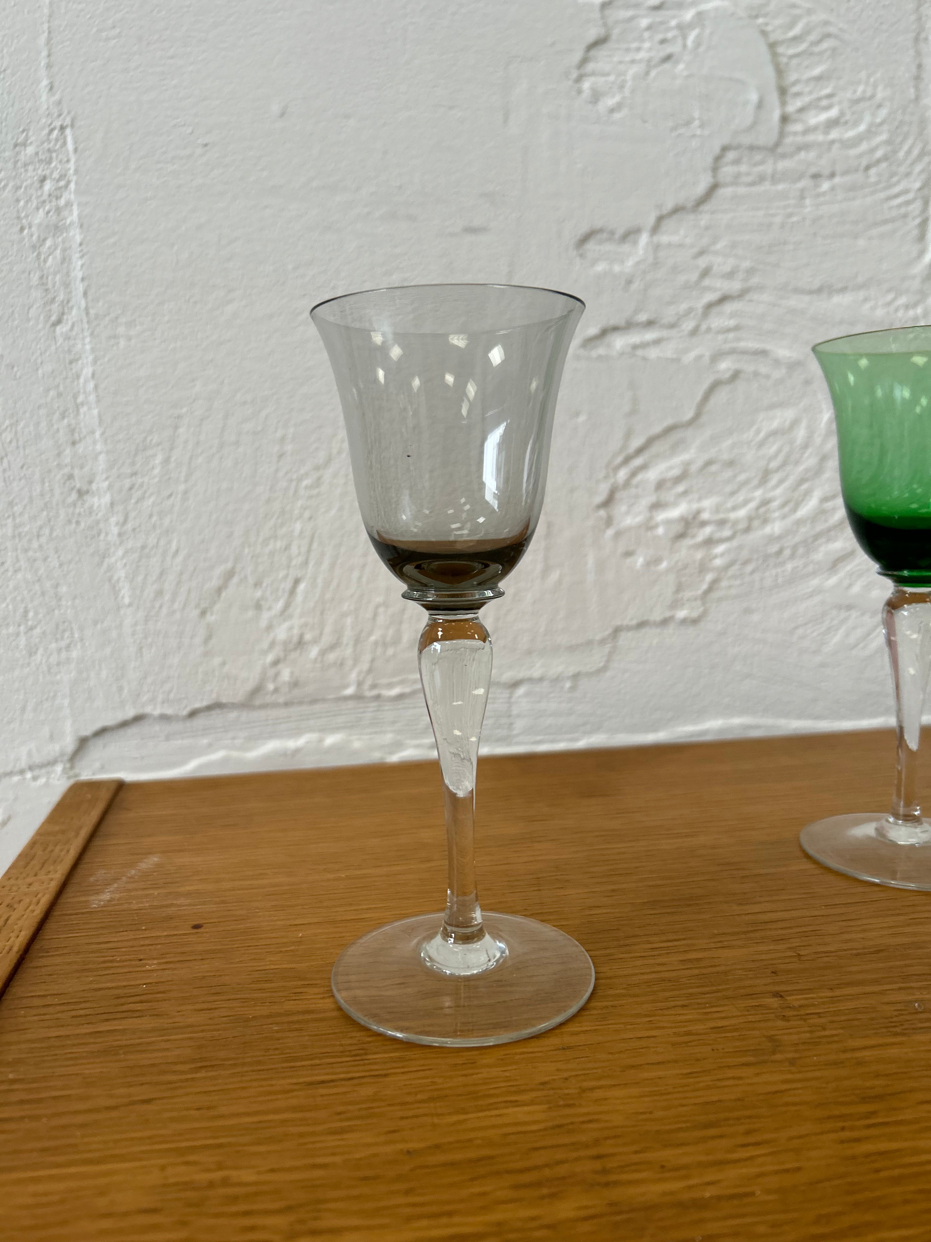 Vintage Multicoloured Iridescent Glasses
