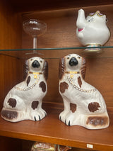 Pair of Staffordshire Spaniel Dogs