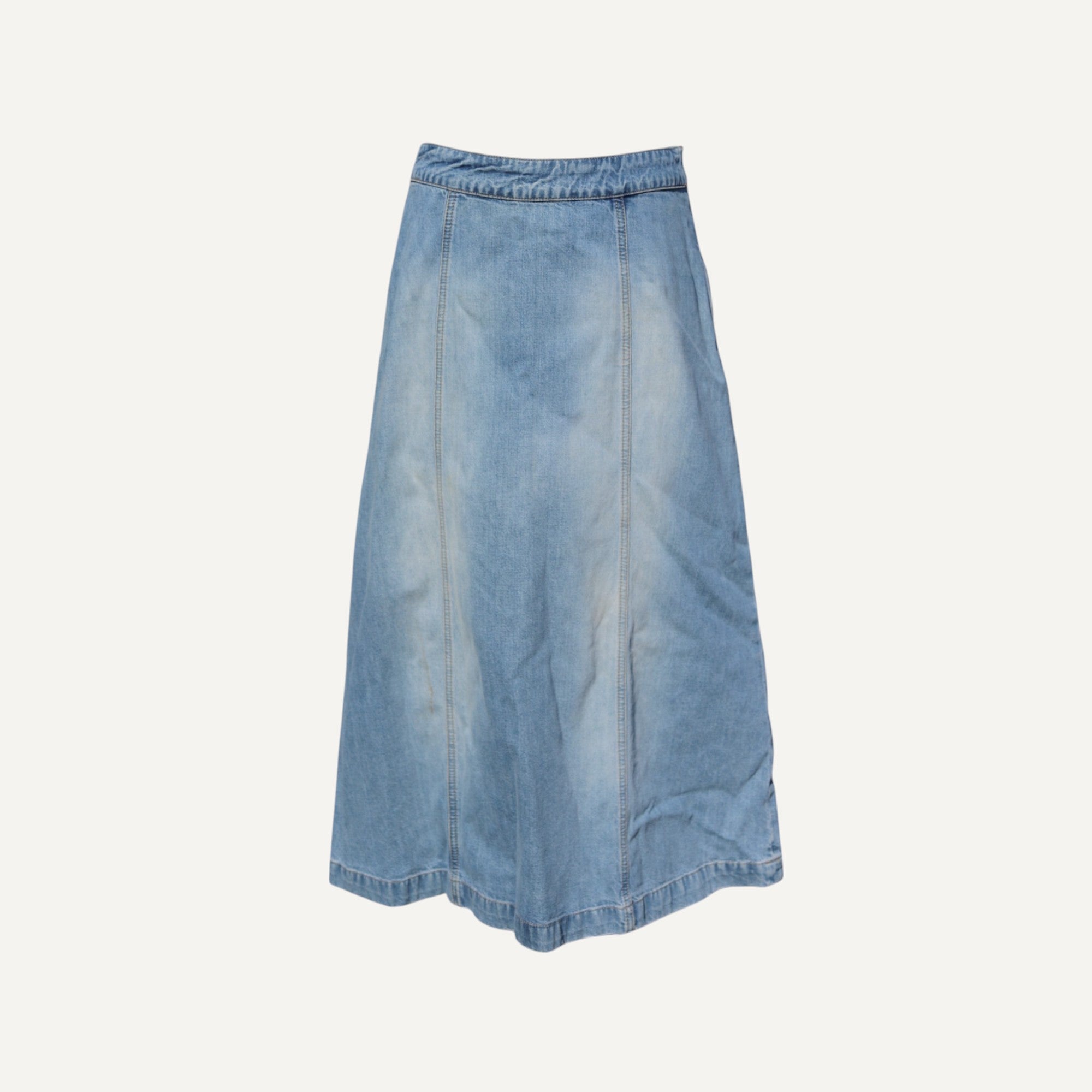 Vintage y2k Denim Maxi Skirt