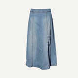 Vintage y2k Denim Maxi Skirt