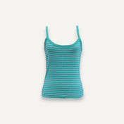 Green and White Striped Cami