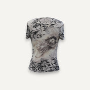 Y2k Wallis Marble Print Tank Top