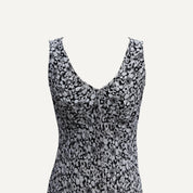M&S Floral Print V Neck Midi Dress