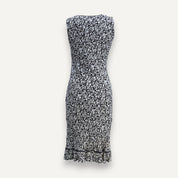 M&S Floral Print V Neck Midi Dress