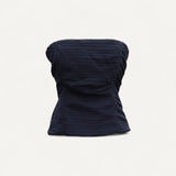 Vintage y2k Black Silk Coast Bandeau top