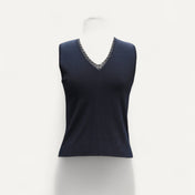 Vintage Wallis v Neck Black Cami