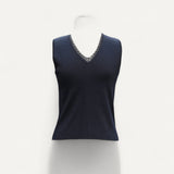 Vintage Wallis v Neck Black Cami