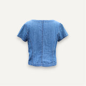 Vintage 90s Gap Short Sleeve Denim Shirt