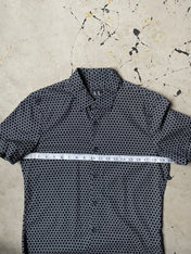 Armani Exchange Black and White Print Fitted Shirt - Size Medium