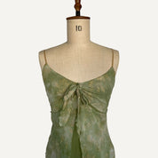 Vintage y2k 00s 90s Principles Green Floral Whimsical Floaty Cami