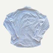 Vintage Y2k Ted Baker White and Blue Pinstripe Shirt