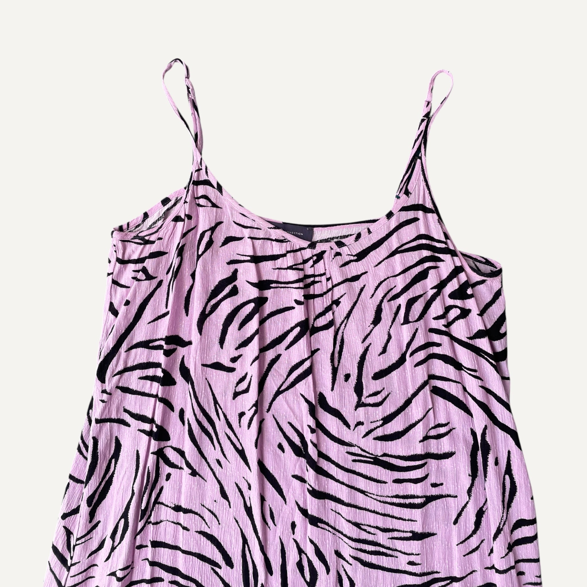 M&S Lilac Zebra Print Shift Dress