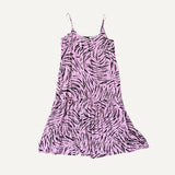 M&S Lilac Zebra Print Shift Dress