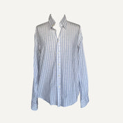 Vintage Y2k Ted Baker White and Blue Pinstripe Shirt