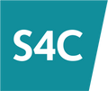 s4c blue logo on a vector layer