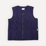 Navy Gandy's Cotton Quilted Gilet