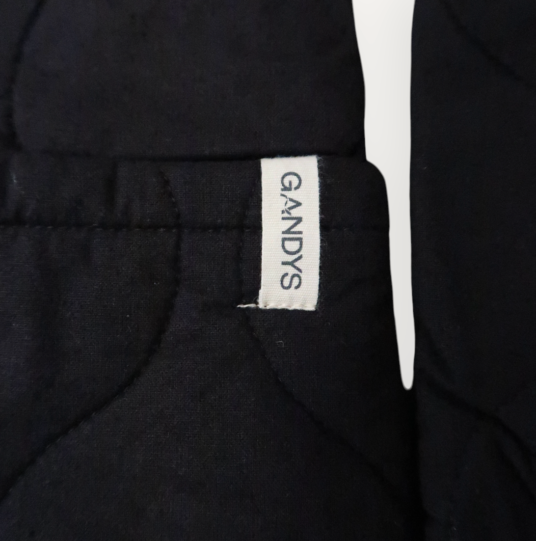 Black Gandy's Cotton Quilted Jacket