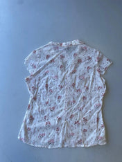 Vintage floral print cotton shirt