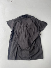 Vintage Y2K black east coast frill blouse